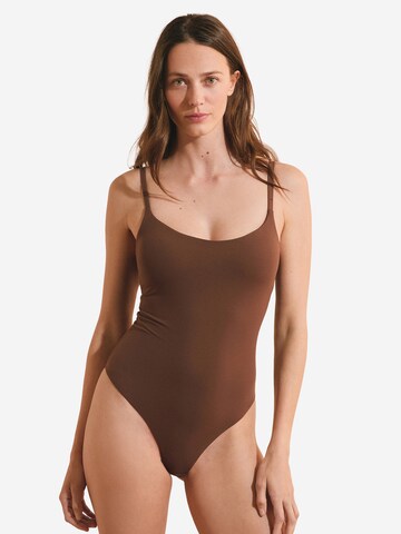 Body 'Pure Soft' di ETAM in marrone: frontale