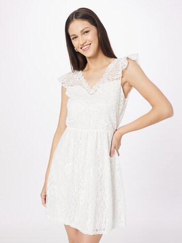 Hailys Φόρεμα κοκτέιλ σε λευκό: μπροστά
