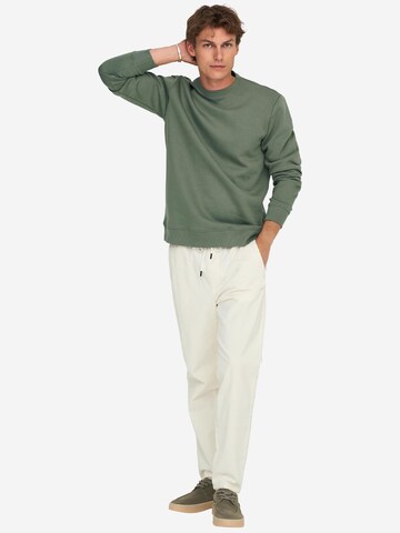 Only & Sons Sweatshirt 'Connor' in Green