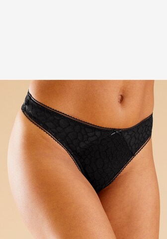 LASCANA Thong in Black: front