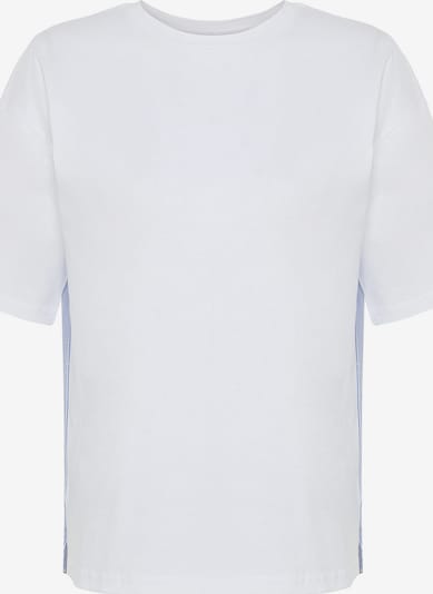 Trendyol Oversized tričko ve velikosti XS - modrá / bílá, Produkt