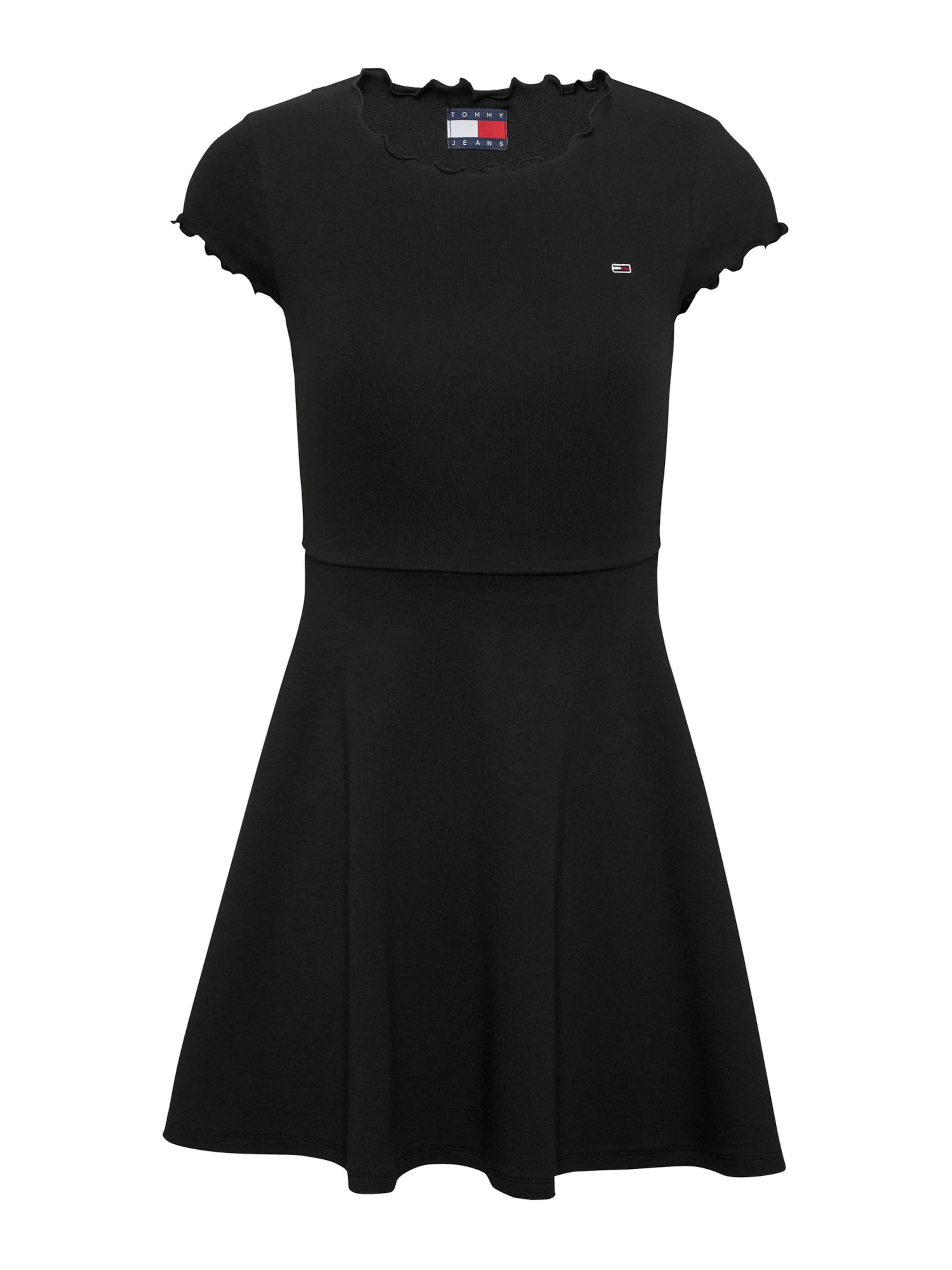 Tommy Jeans Šaty – černá: přední strana