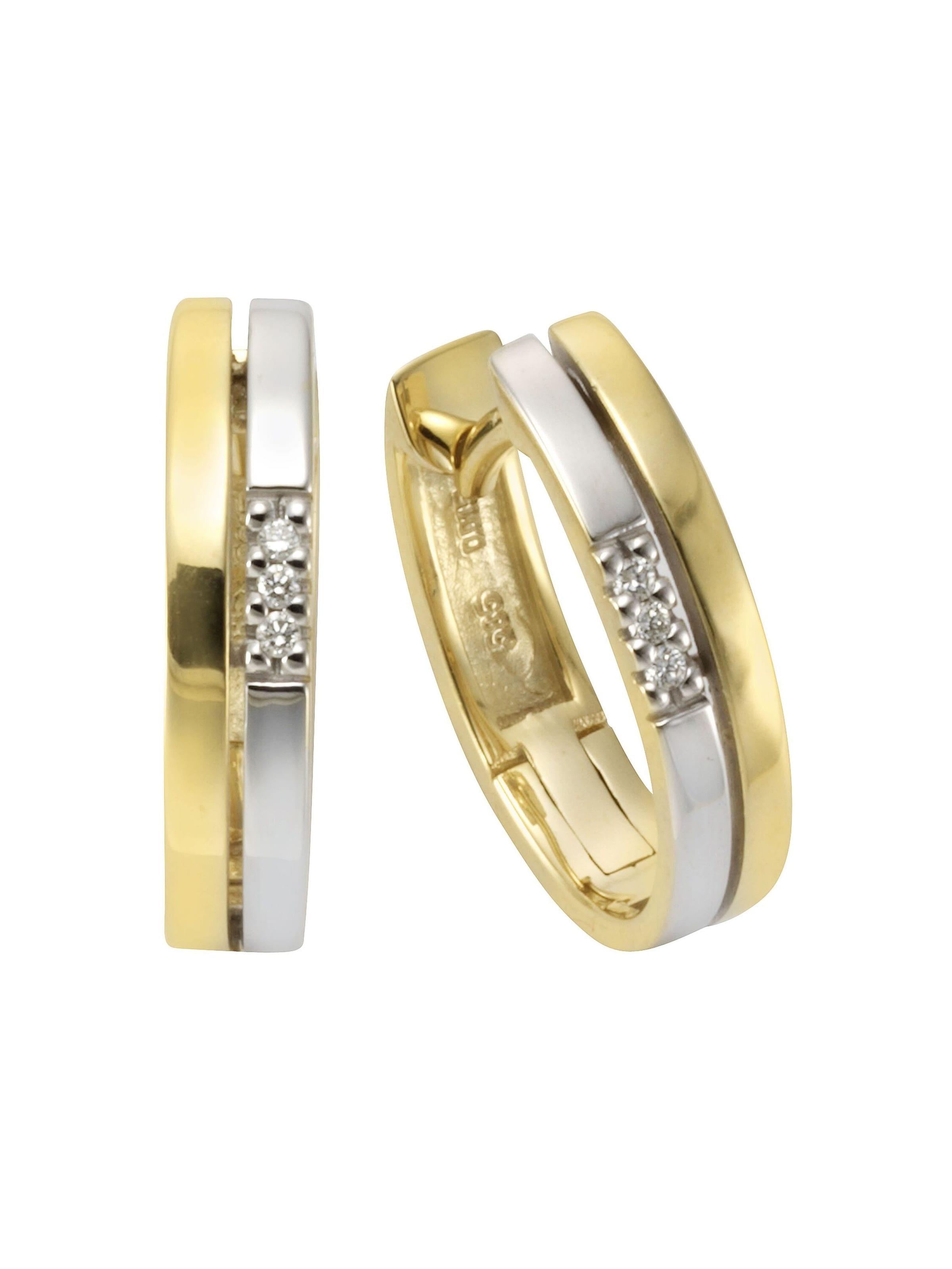 Boucles d'oreilles Orolino en or : devant