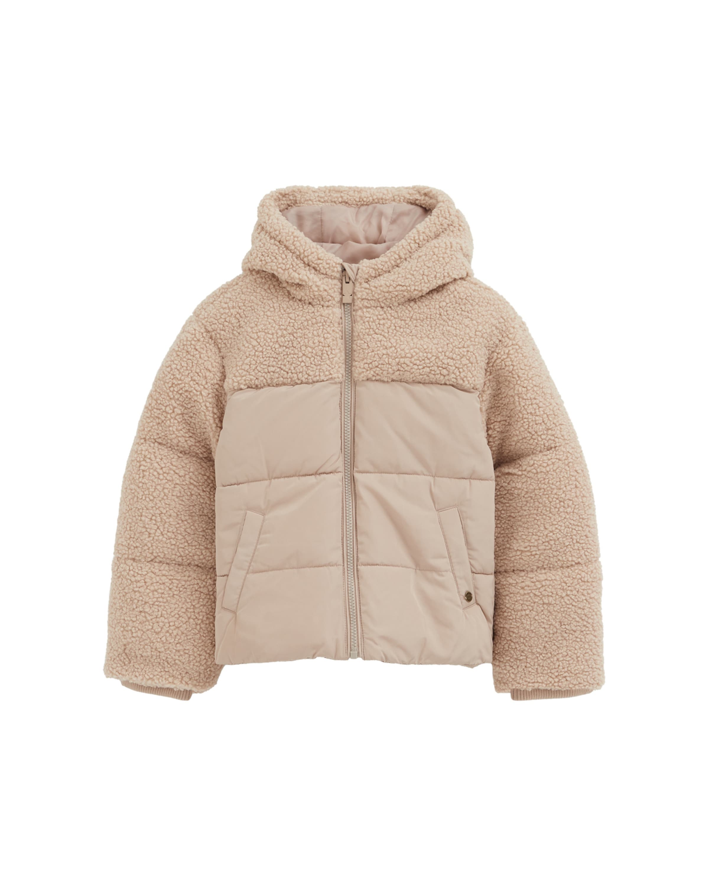 WE Fashion Winterjacke in Beige: Vorderseite