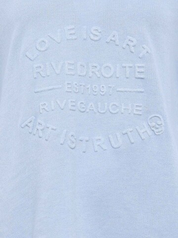 Zwillingsherz Sweatshirt 'Love is Art' in Blauw