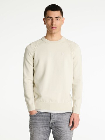 CHASIN' Sweater 'Finn Wool' in Beige: front