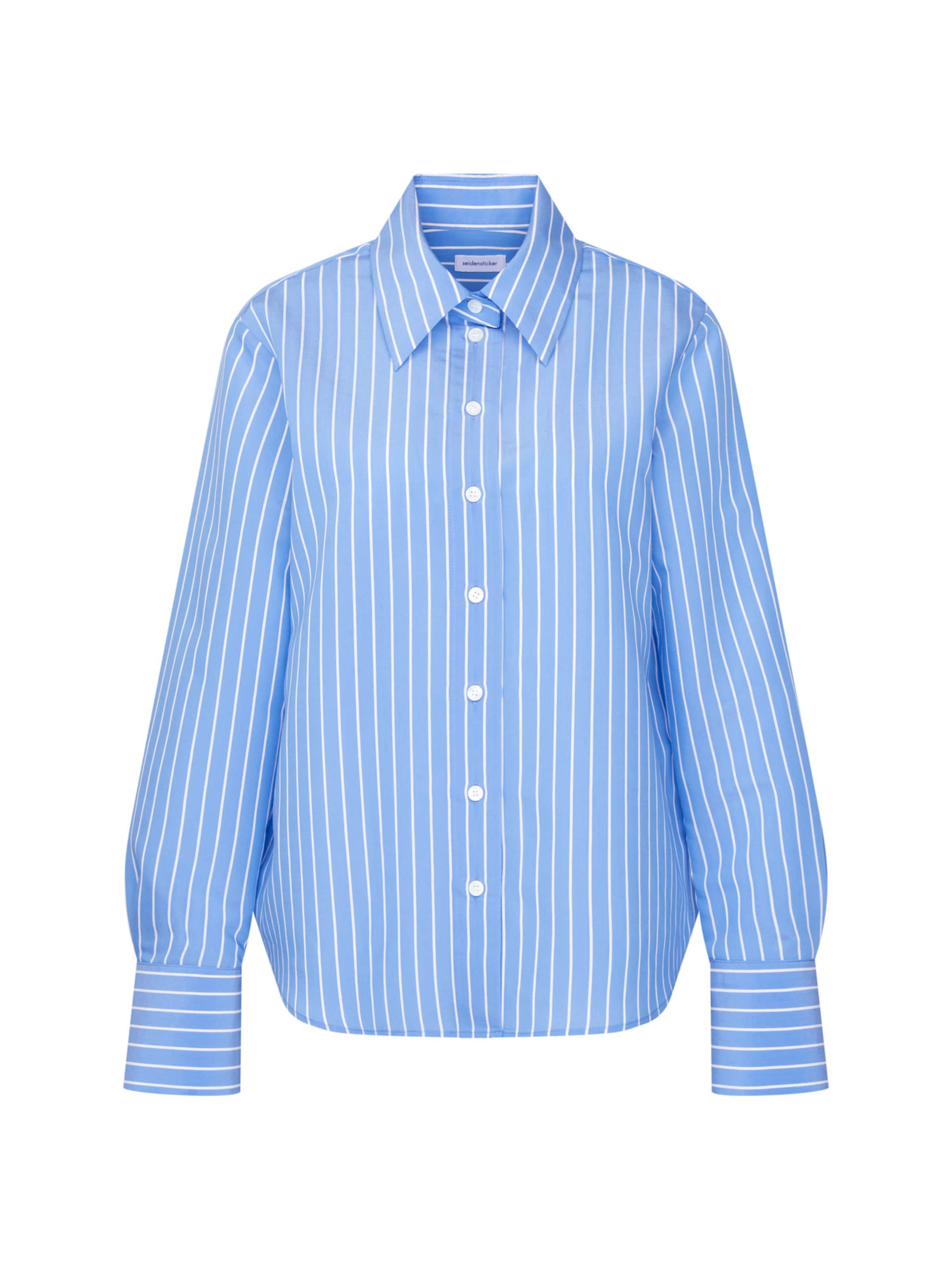 SEIDENSTICKER Blouse in Blauw: voorkant