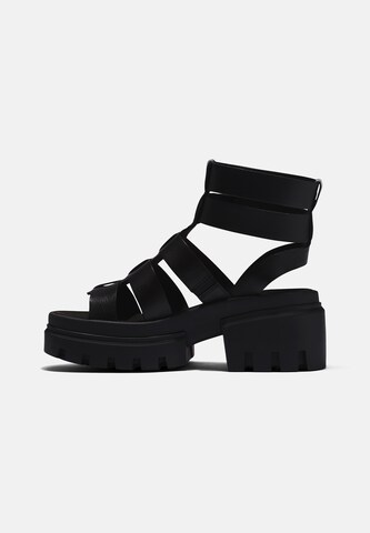 TIMBERLAND Páskové sandály 'Everleigh Gladiator' – černá