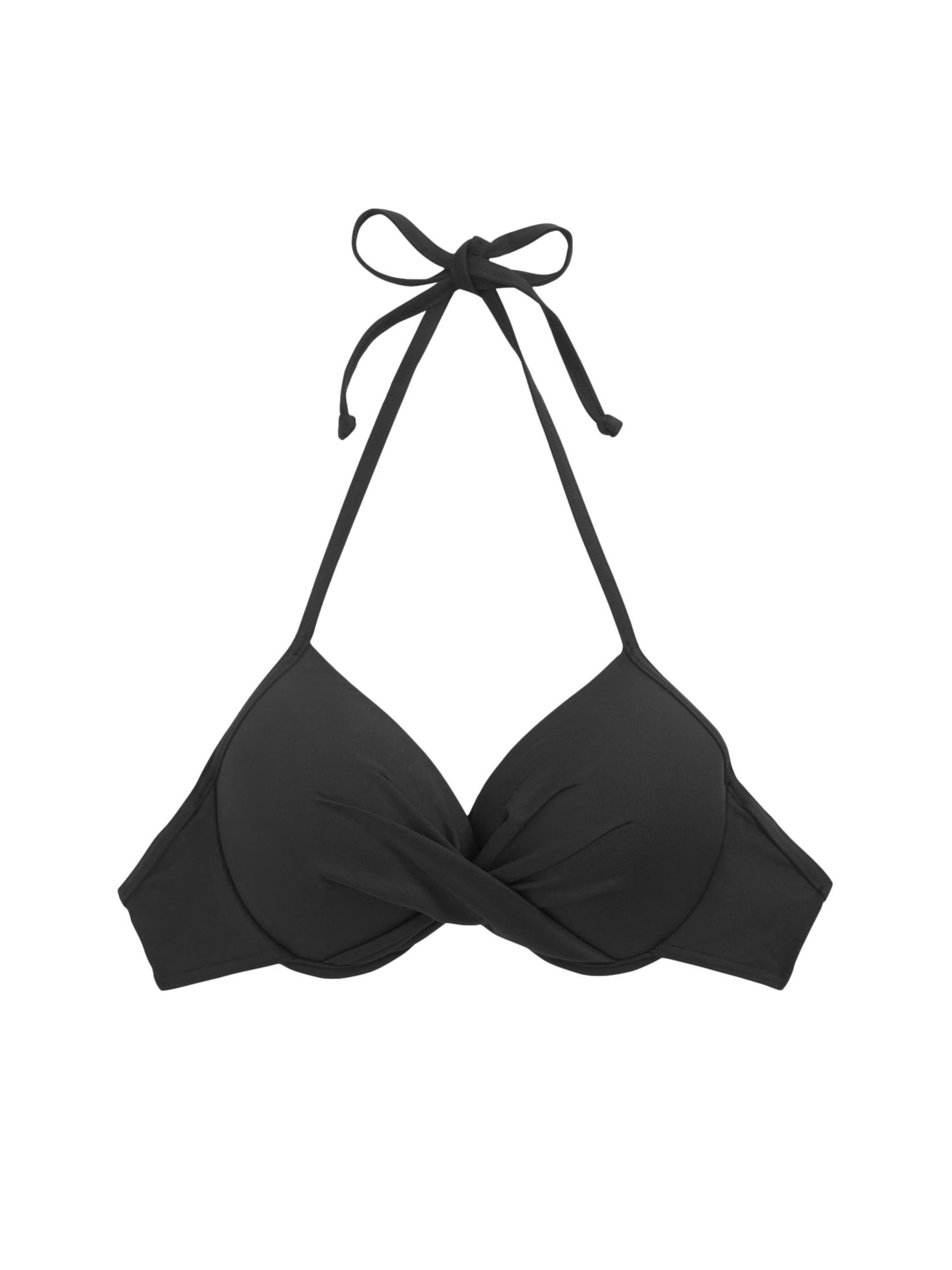 Next Push-up Τοπ μπικίνι σε μαύρο: μπροστά