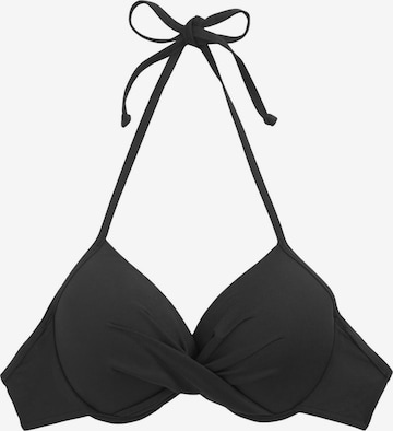 NextPush-up Bikini gornji dio - crna boja: prednji dio