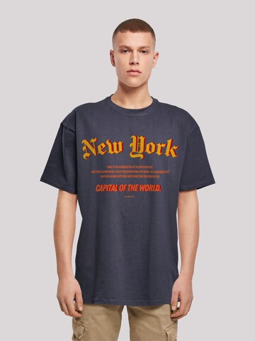 T-Shirt 'New York' F4NT4STIC en bleu : devant