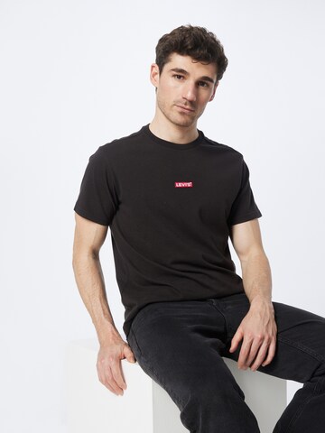 LEVI'S ® Majica 'SS Relaxed Baby Tab Tee' | črna barva: sprednja stran