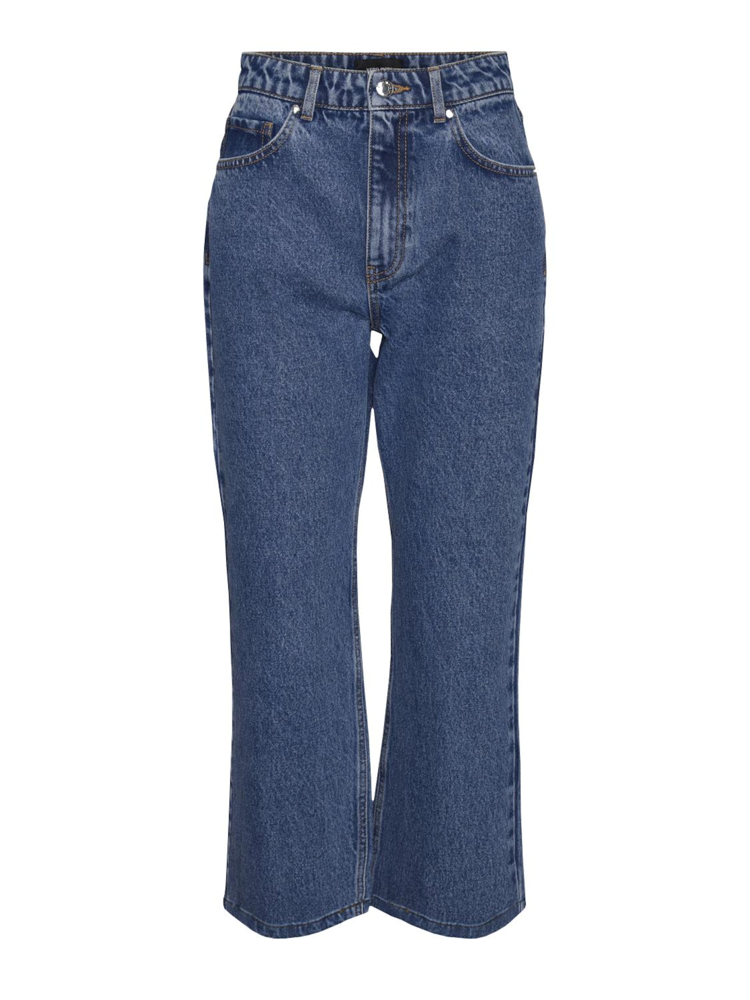 zils VERO MODA Paplatināti gali Džinsi 'Kithy': no priekšpuses