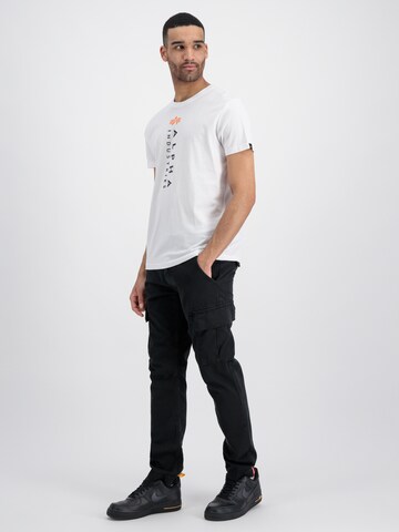 T-Shirt ALPHA INDUSTRIES en blanc