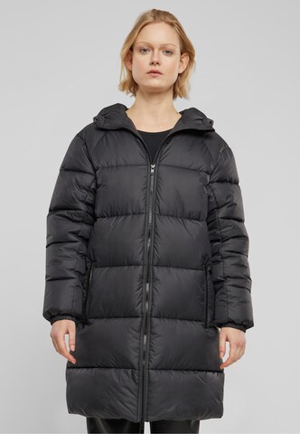 Urban Classics Winter coat in Black: front