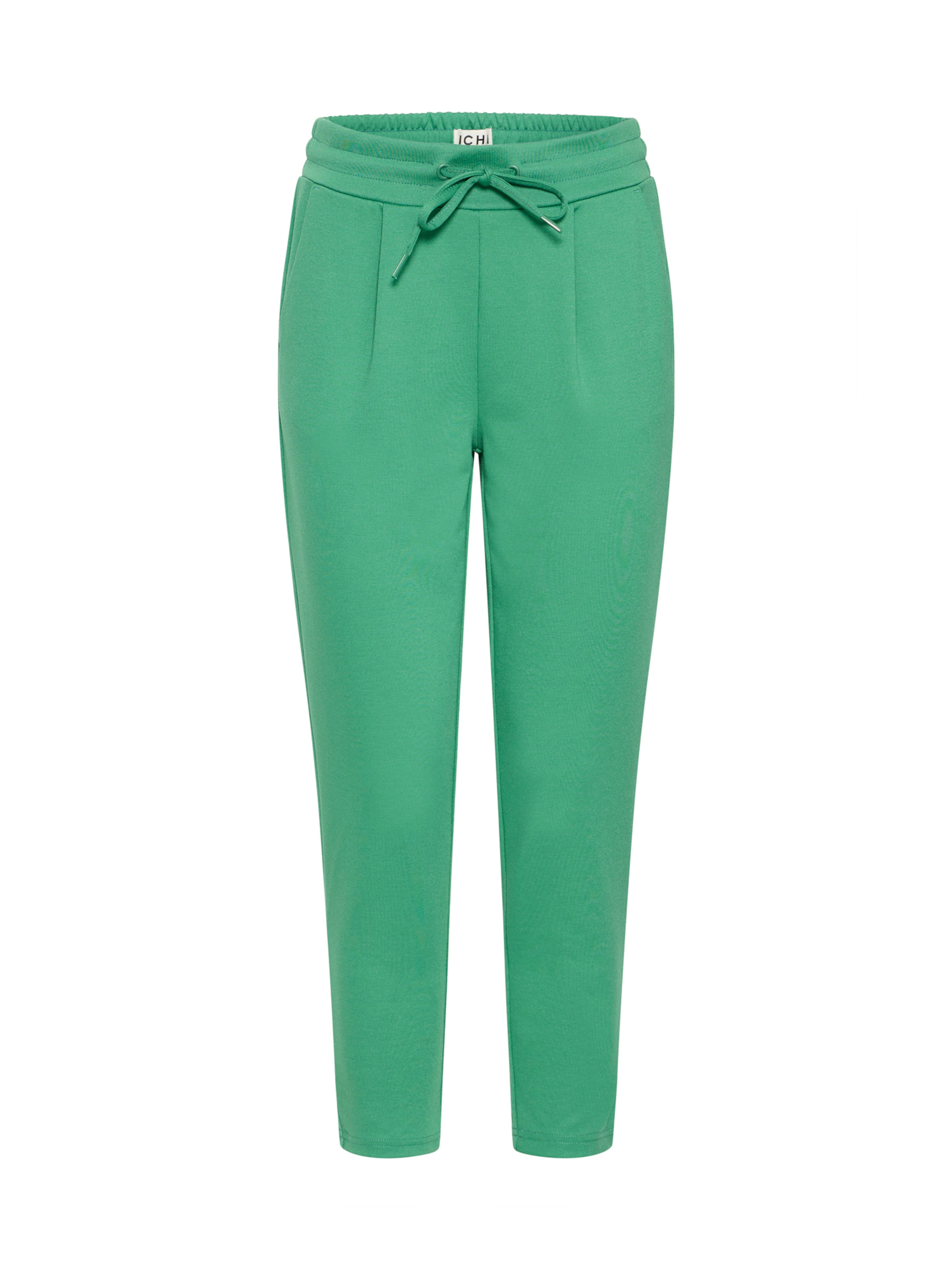 ICHI Pleat-front trousers 'IHKate' in Green: front