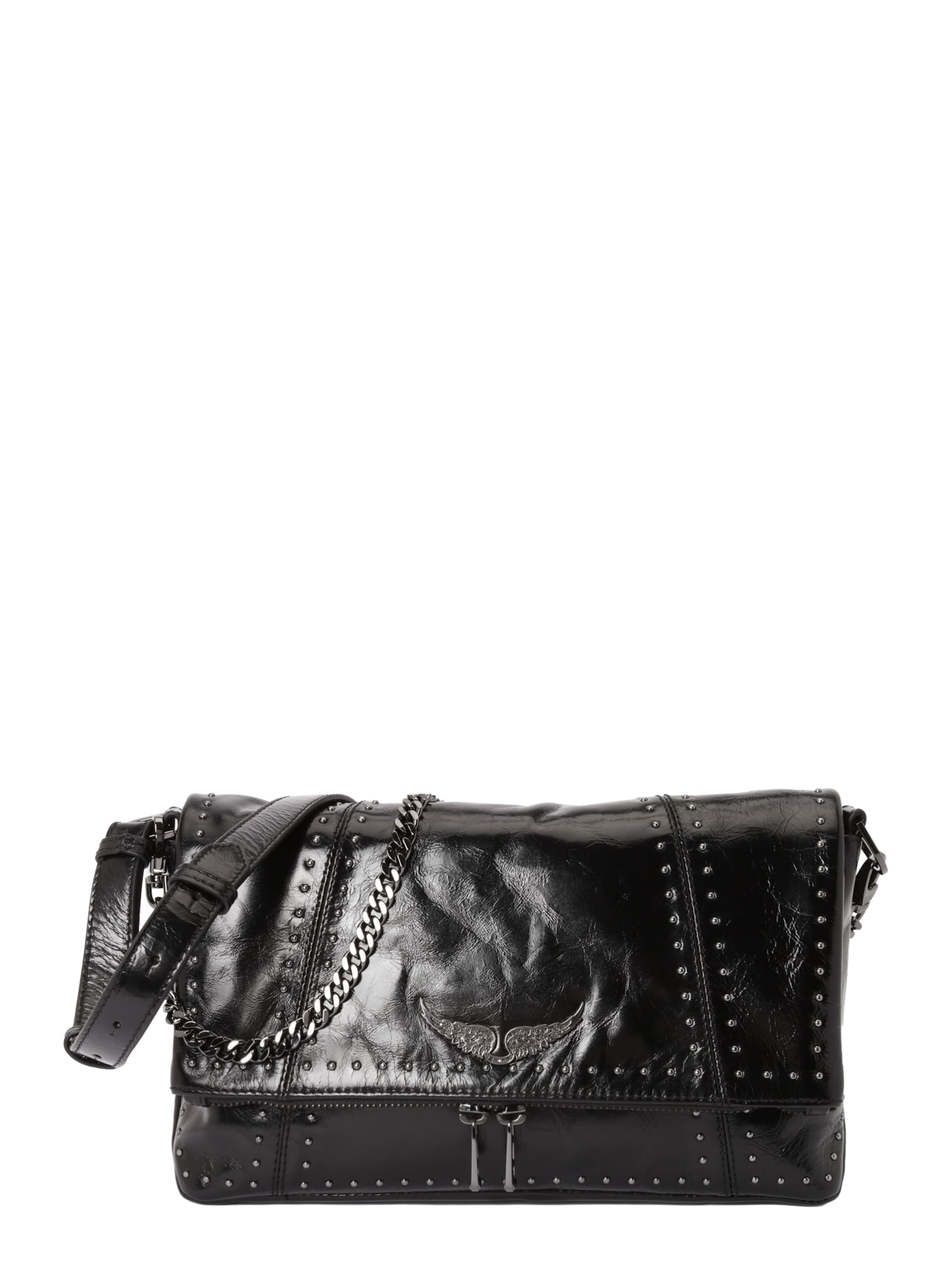 Zadig & Voltaire Skuldertaske 'ROCKY II' i sort: forside