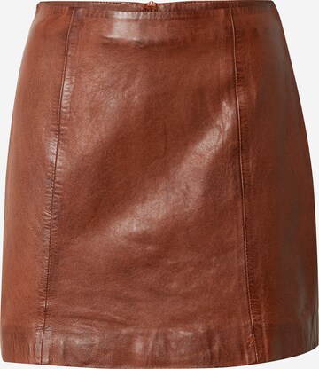 FREAKY NATION Skirt 'Twiggy Love' in Brown: front