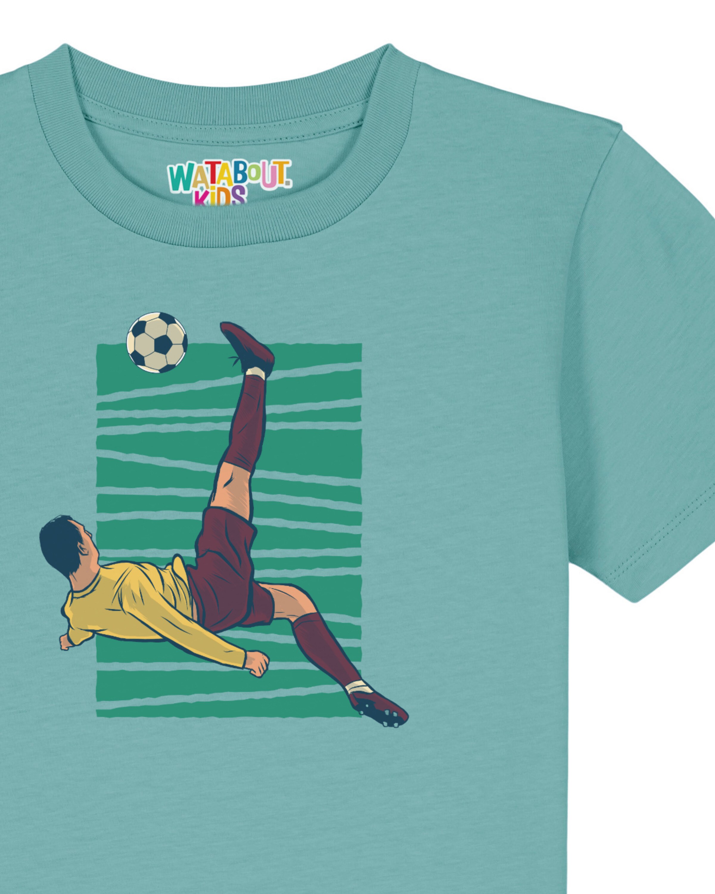 watabout.kids T-Shirt 'Fußball' in Blau