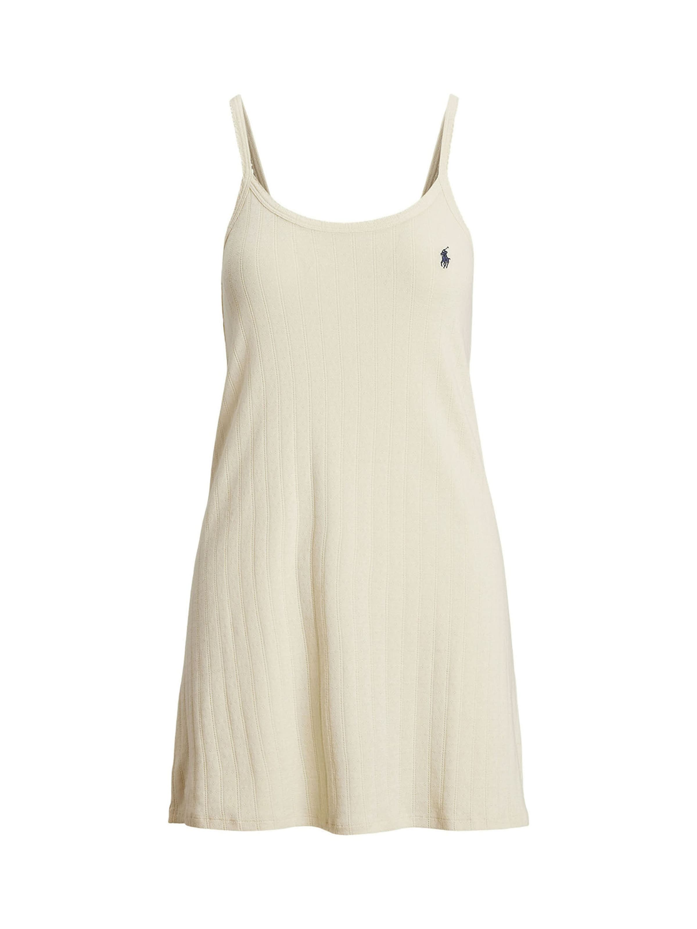 Polo Ralph Lauren Nightgown ' Polo Pointelle ' in Beige: front