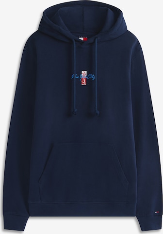 Tommy Jeans Mikina – modrá: přední strana