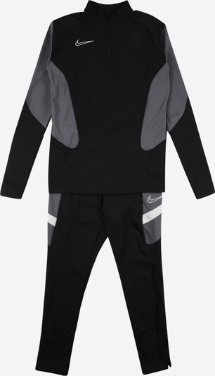 NIKE Sportanzug in grau / schwarz / weiß, Produktansicht