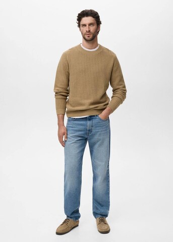 MANGO MAN Pullover 'Rioja' in Braun