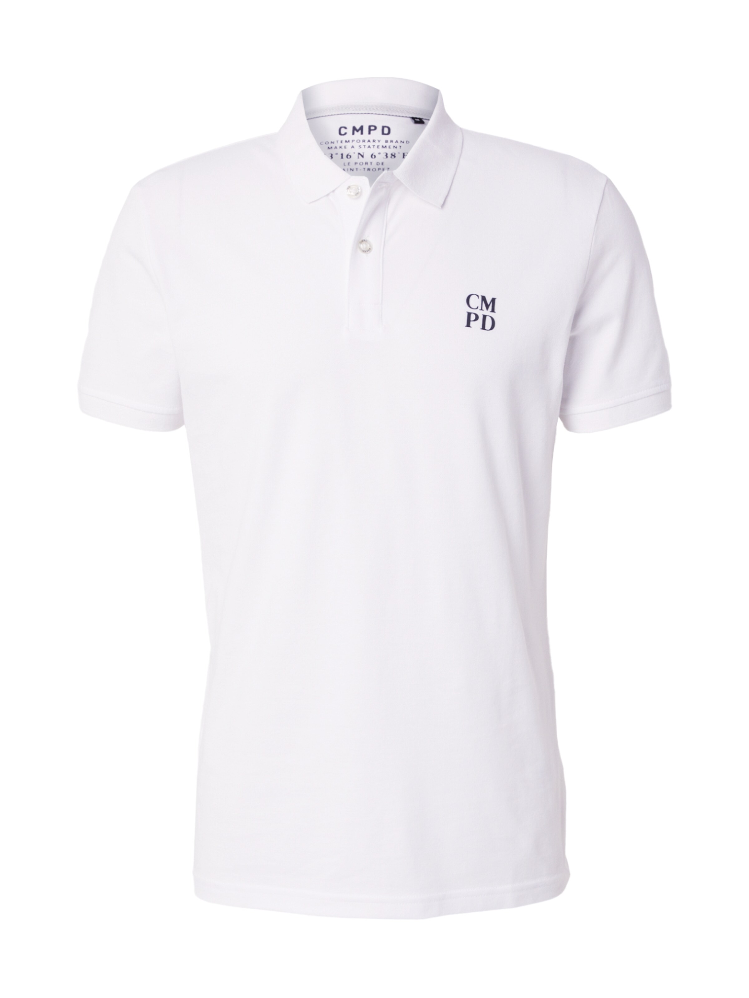 CAMP DAVID Poloshirt in Weiß: Vorderseite