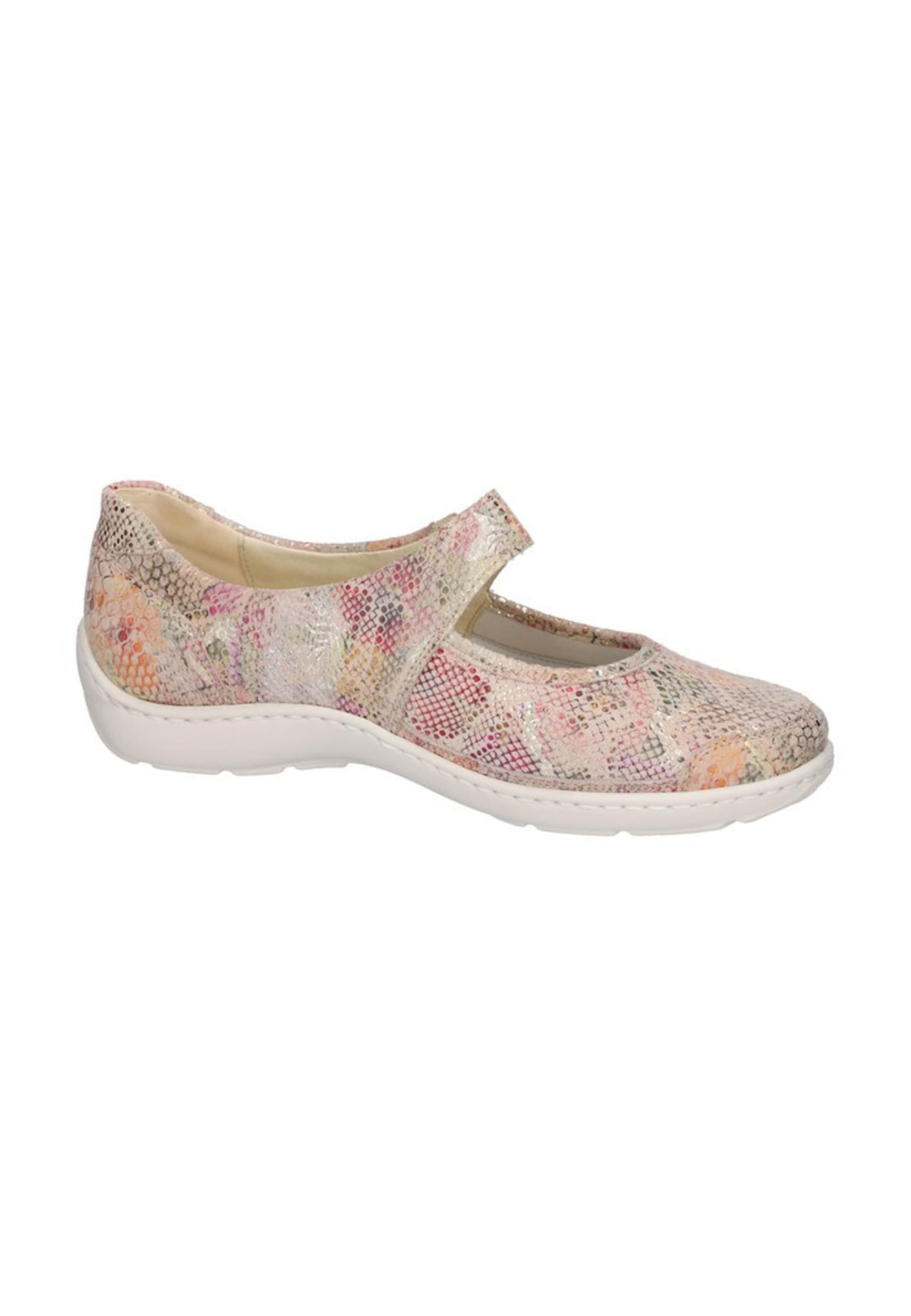 WALDLÄUFER Strap ballerina 'Henni' in Mixed colours