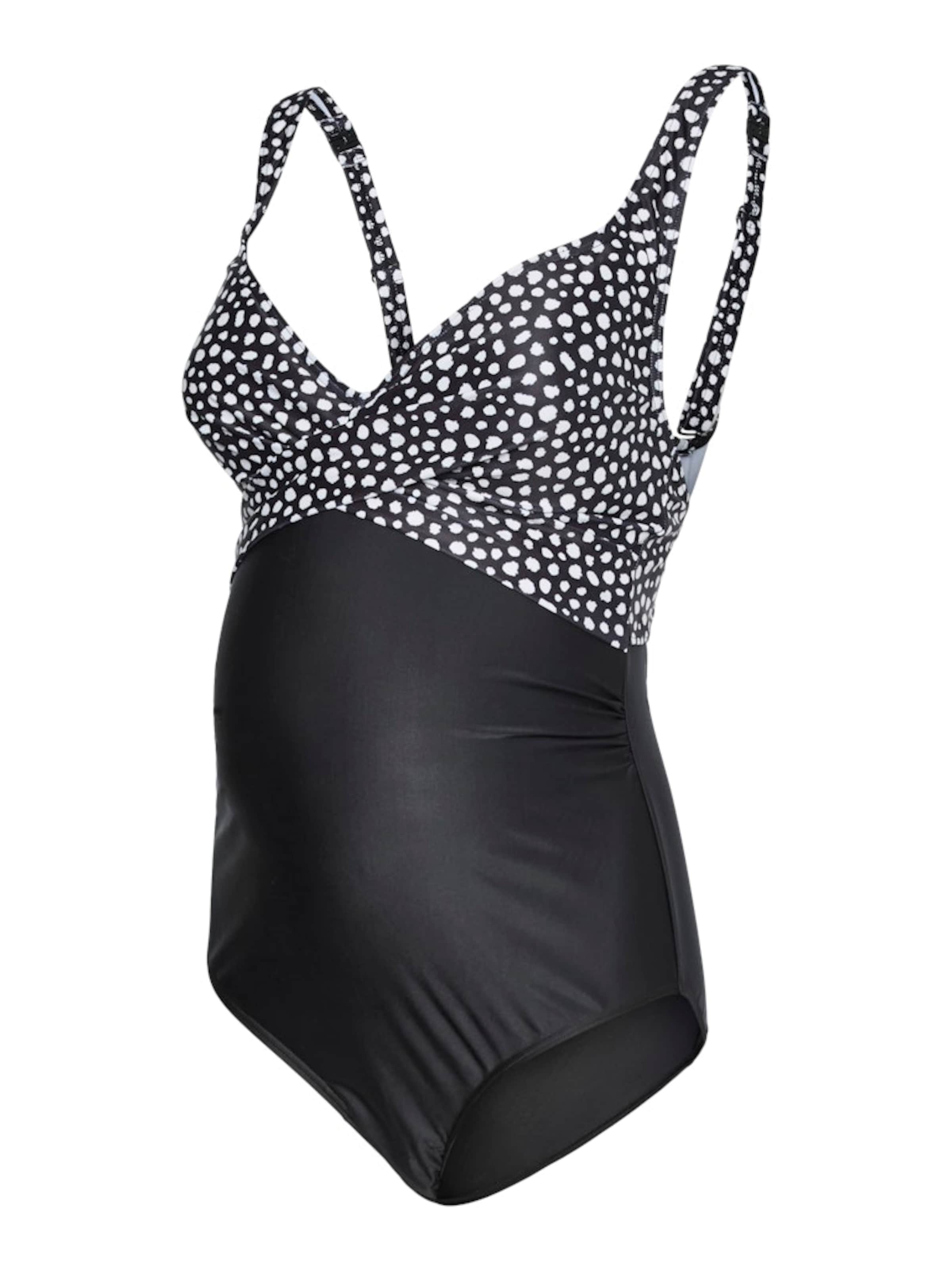 MAMALICIOUS - Clásico Traje de baño en negro: frente