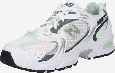 new balance Låg sneaker '530' i ljusgrön / mörkgrön / silver / vit, Produktvy