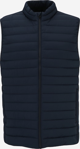 Jack & Jones Plus Vest in Blue: front