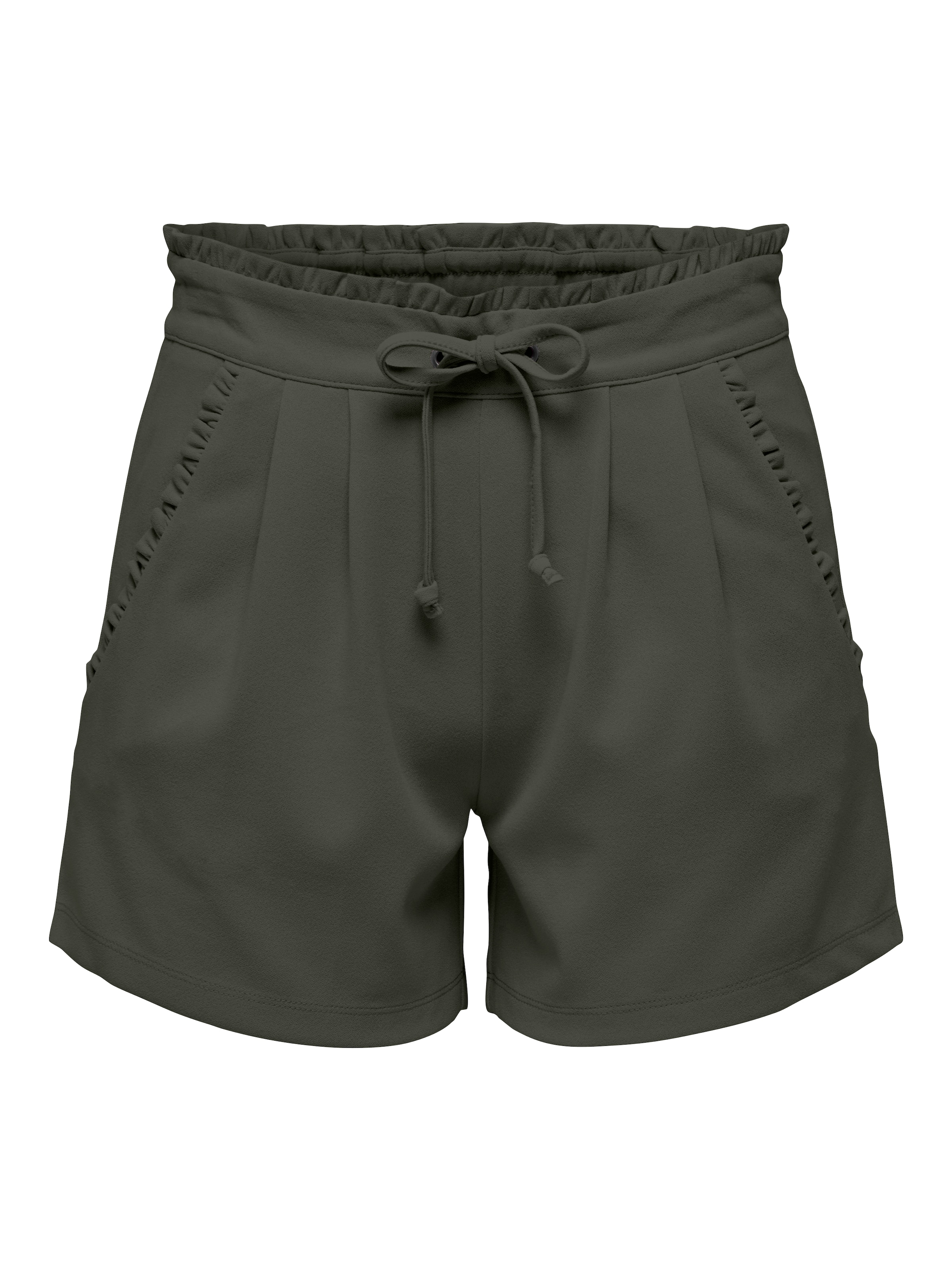 JDY Pleat-Front Pants &#x27;JDYNEW CATIA&#x27; in Green: front