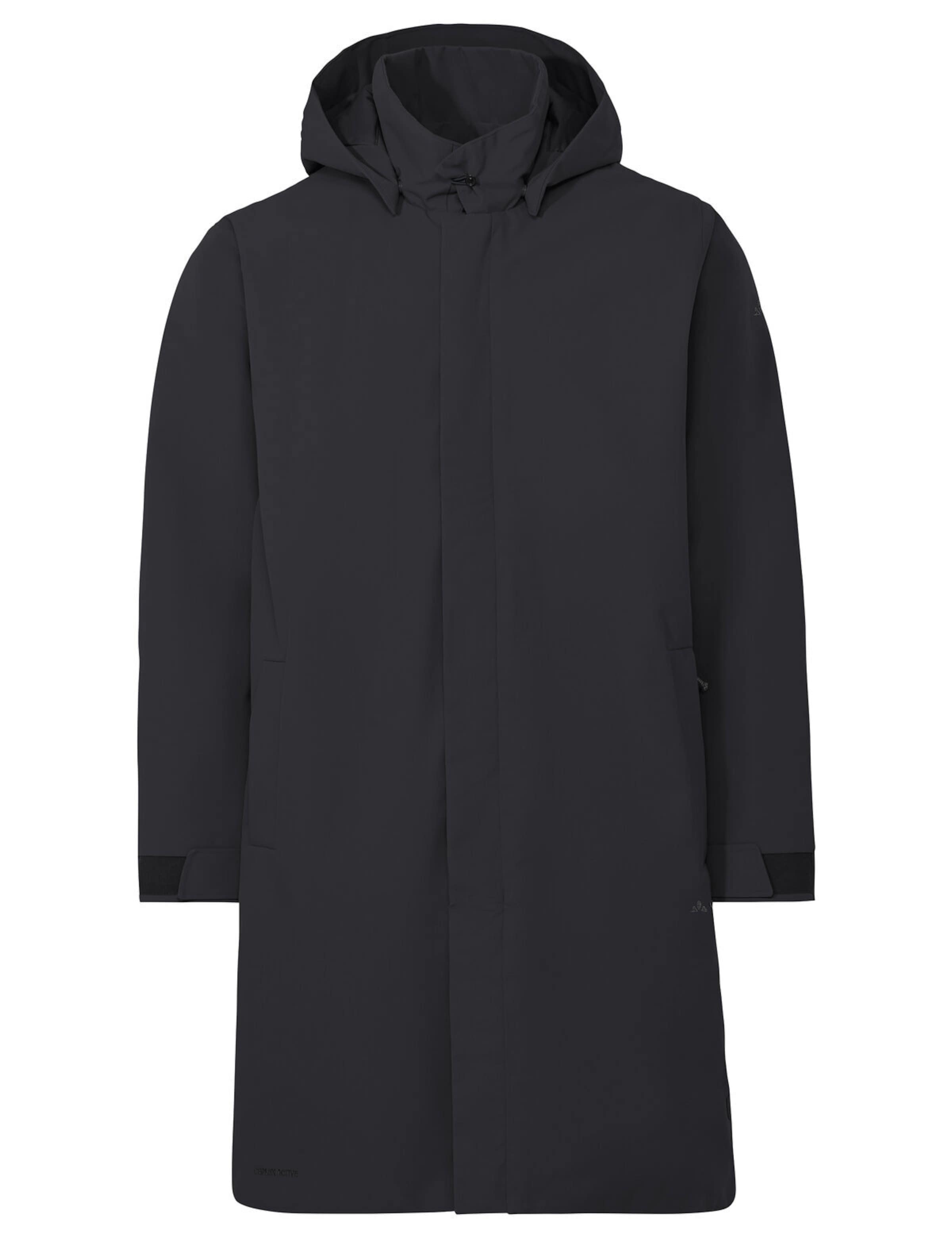 VAUDE Outdoormantel 'Coreway' in Zwart: voorkant
