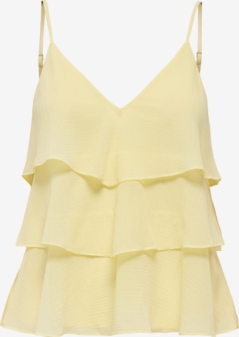 ONLY - Top 'ONLLINN' en amarillo: frente