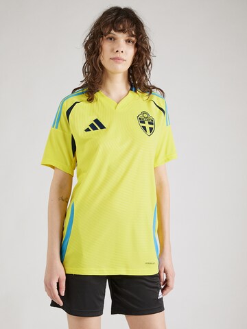 ADIDAS PERFORMANCE - Camiseta de fútbol 'Sweden 24' en amarillo: frente
