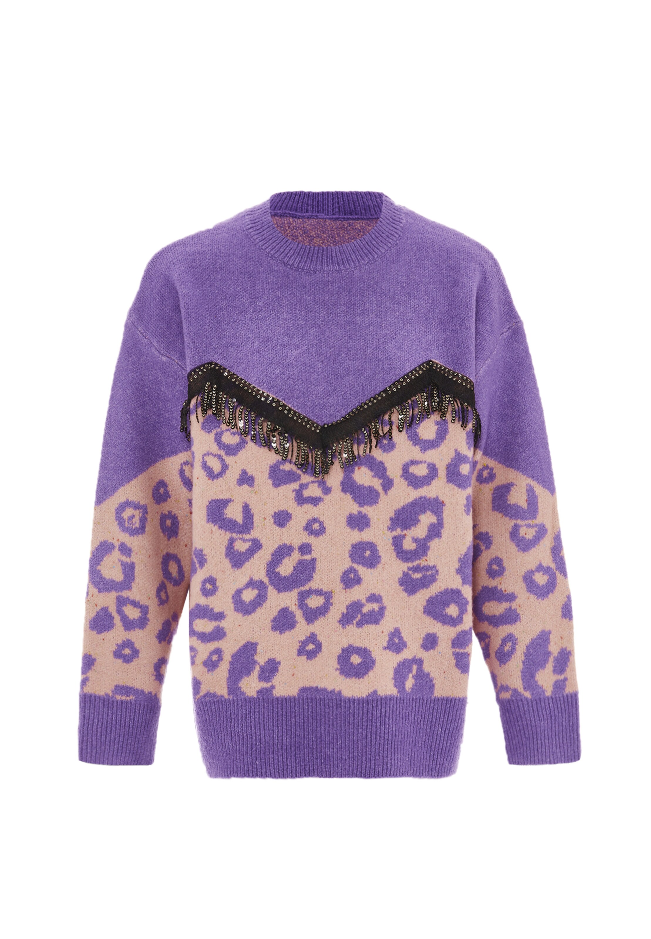 IMANE - Pullover em roxo: frente