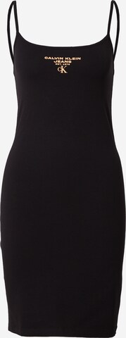Calvin Klein Jeans Summer Dress in Black: front