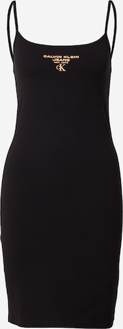 Calvin Klein Jeans Καλοκαιρινό φόρεμα σε μαύρο: μπροστά