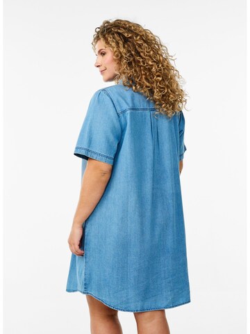 Abito camicia 'Kinta' di Zizzi in blu