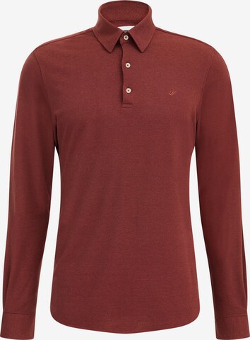 WE Fashion Slim fit Shirt in Red: front