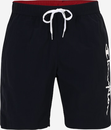 Champion Authentic Athletic Apparel Badshorts i blå: framsida