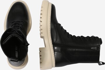 ABOUT YOU - Botines con cordones 'Zoey' en negro