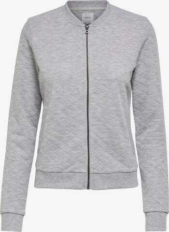 ONLY Sweatjacke 'Joyce' in Grau: predná strana