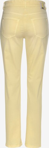 MAC Slimfit Jeans 'Angela New' in Gelb