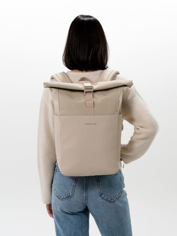 Kapten & Son Rucksack 'Lund'‌‌‌‌‌‌ in Beige: Vorderseite