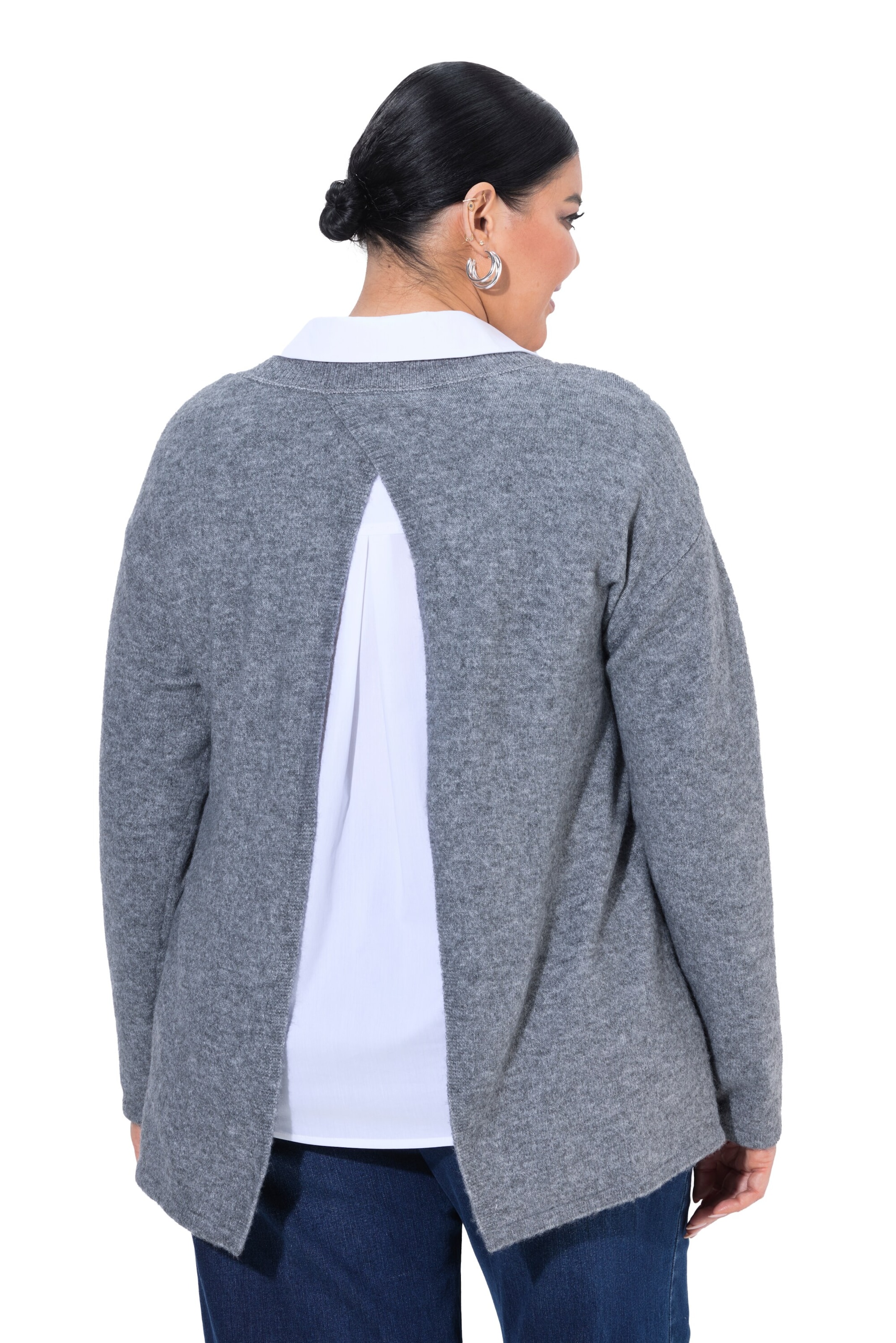 Ulla Popken Pullover in Grau