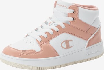 Champion Authentic Athletic Apparel High-Top Sneakers in Pink: front