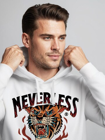 Neverless Sweatshirt 'Tiger' in White
