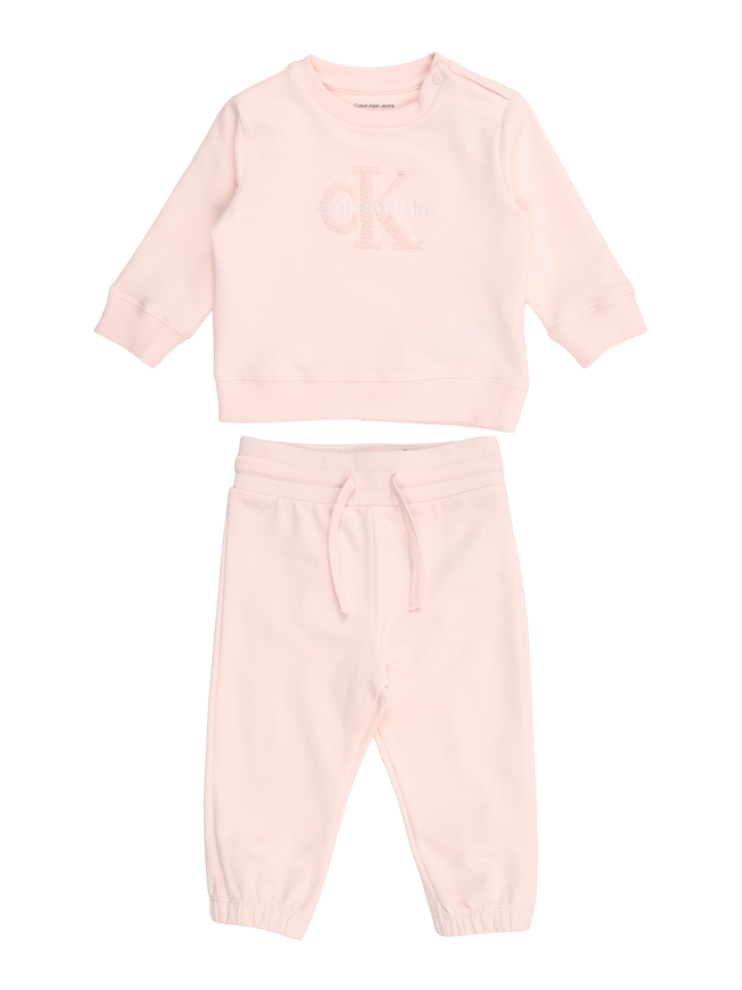 Survêtement Calvin Klein Jeans en rose : devant